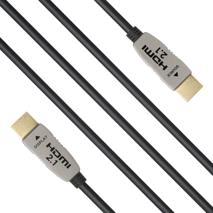 Actual product image Celexon UHD Optical Fibre HDMI 2.1 8K Active Cable 70m, black (70 m, HDMI, 2.1)