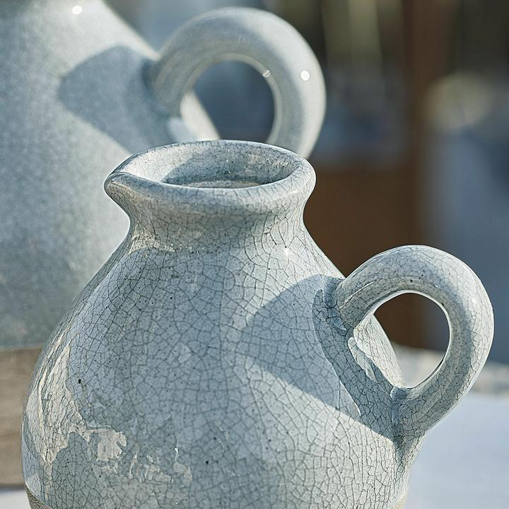 Image du produit Loberon Set de 3 vases Lezíria bleu clair (3 x, 12 x 12 cm, 21 x 20 cm, 16 x 16 cm, 2.35 l)