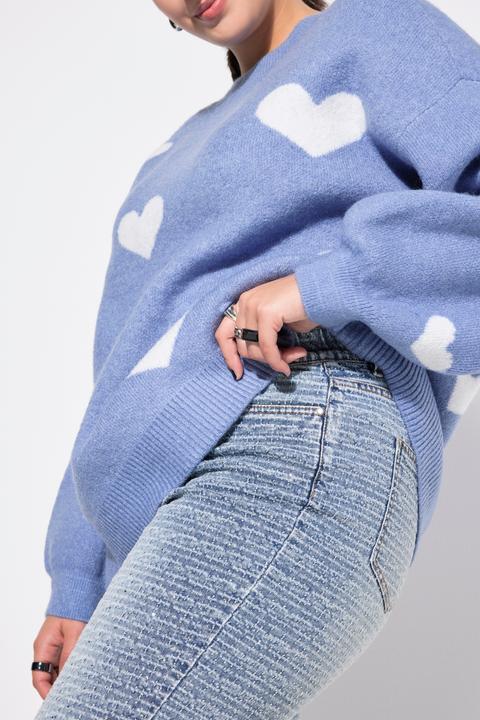 Produktbild Studio Untold Mom-Jeans, Struktur mit Glitzer, 5-Pocket (44)