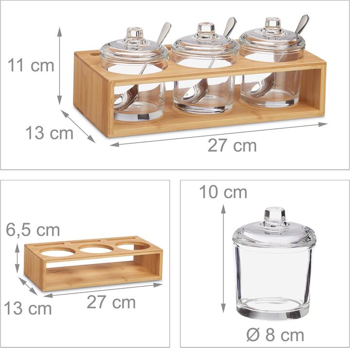 Produktbild Relaxdays Gewürzgläser Set (0.22 l)