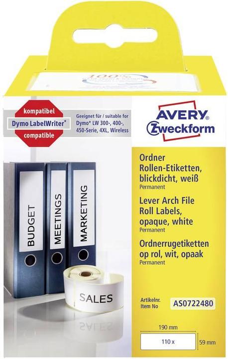 Produktbild Avery Rollen-Etiketten