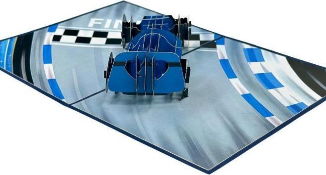Actual product image MU Classic 3D Pop-Up Grusskarte Formel 1 Rennwagen (1 pcs.)