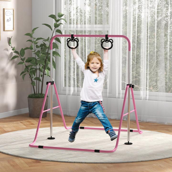 Immagine prodotto Homcom Kinderturnstange Stahl Rosa