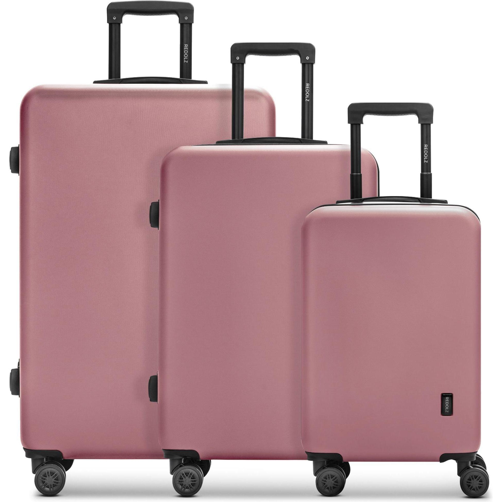 Redolz, Koffer, Essentials 09 Set, Rosa, (208 l, XL (ab 115l))