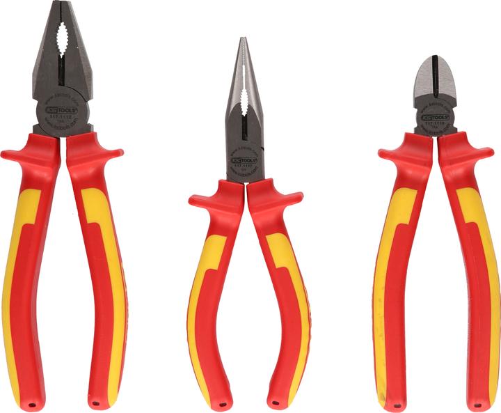 Image du produit KS Tools ERGOTORQUE VDE Jeu de pinces, 3 pcs.
