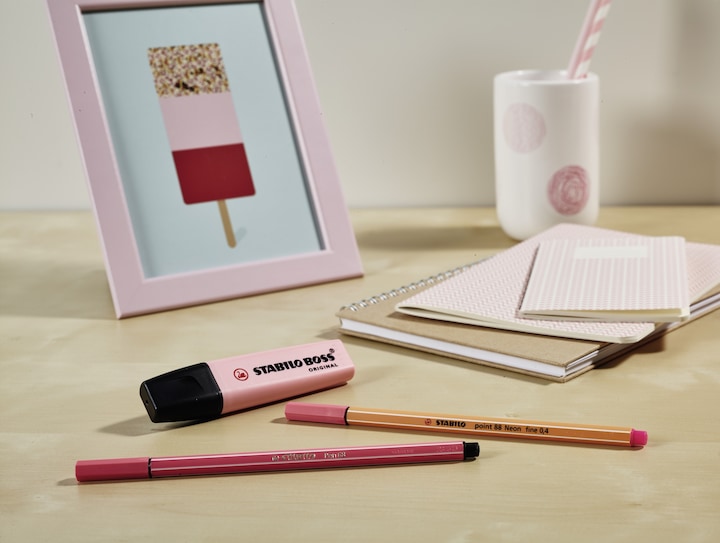 Actual product image STABILO BOSS ORIGINAL Pastel Highlighter (Pastel, 5 mm, 4 x)