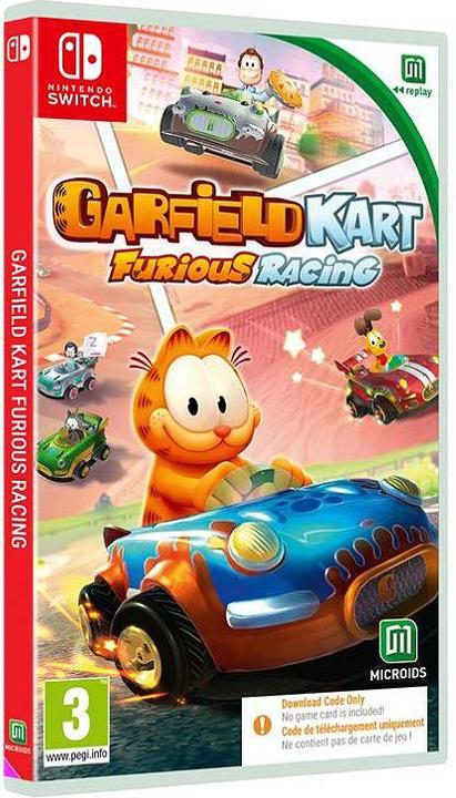 Actual product image Microids Garfield Kart Furious Racing (Code in a Box) (Switch, Switch Lite, Switch OLED)