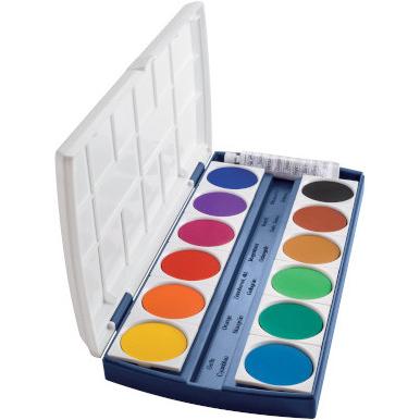 Thumbnail - Herlitz, Künstlerfarbe + Bastelfarbe, ST 12 (Blau, Weiss, 12 ml)
