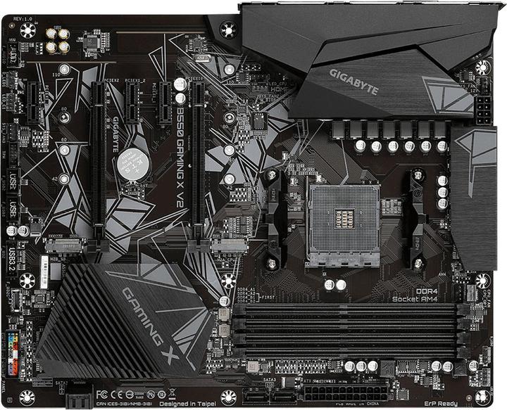 Actual product image Gigabyte B550 GAMING X V2 (AM4, AMD B550, ATX)