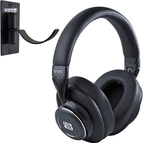 PreSonus Eris HD10BT Bluetooth Kopfhörer mit Halter (ANC, 16 h, Kabelgebunden), Kopfhörer, Schwarz