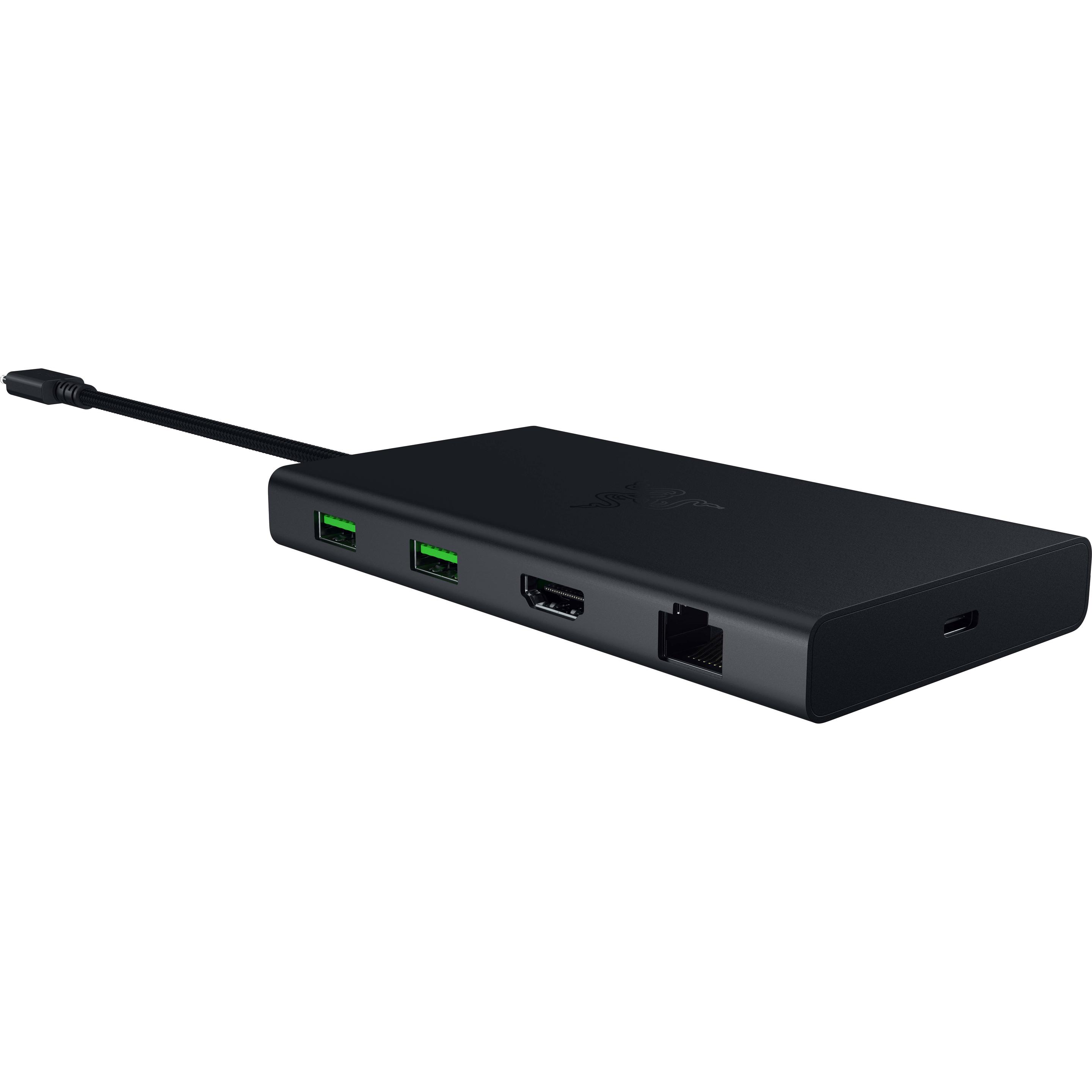 Razer USB-C Dock (USB-C, 11 Ports), Dockingstation + USB Hub, Schwarz