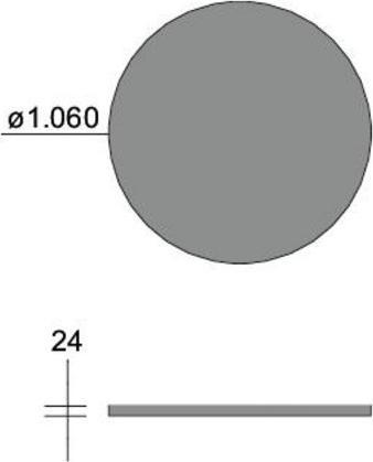 Actual product image Brumberg SILENTIUM Acoustic element Ø 1200 mm, for profile height 50 mm, smooth surface (1 pcs.)