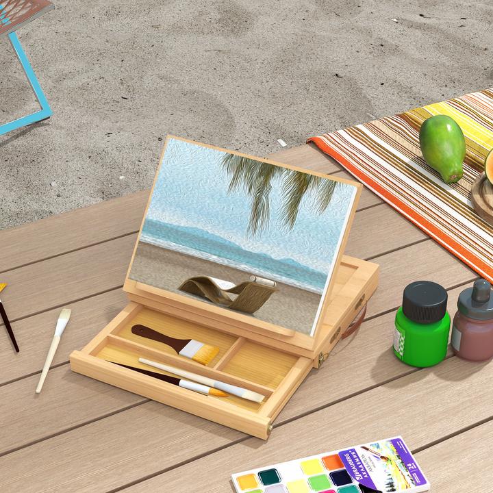 Actual product image Vinsetto Table easel Suitcase easel