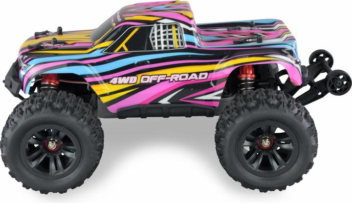 Amewi Voiture RC HyperGo Monstertruck Li-Po 1050mAh multicolore/14 (RTR Prêt à fonctionner)