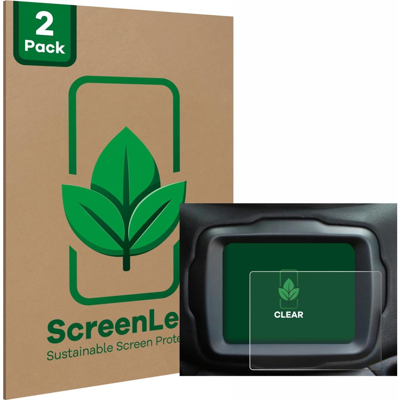 ScreenLeaf, Fahrzeug Navigation Zubehör, Schutzfolie nachhaltiger Displayschutz Displayschutzfolie Folie Klar Transparen...
