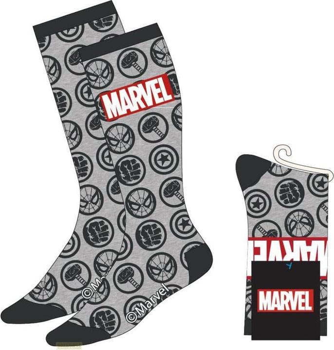 Image du produit Cerdá Chaussettes Marvel Avengers Faces Grey 38-45 (Une unité par pack, 38 - 45)