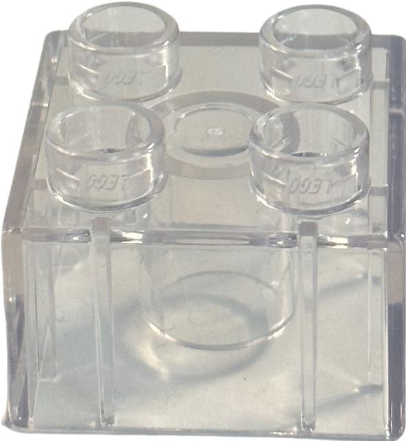 Actual product image LEGO DUPLO® 2x2 bricks Transparent building blocks Basic bricks - 3437 NEW! Quantity 250x (3437)