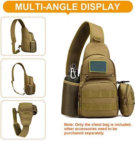 Produktbild Only-Bags.Store Tactical Chest Bag Militärische Umhängetasche Tactical Chest Sling Pack Crossbody Bag
