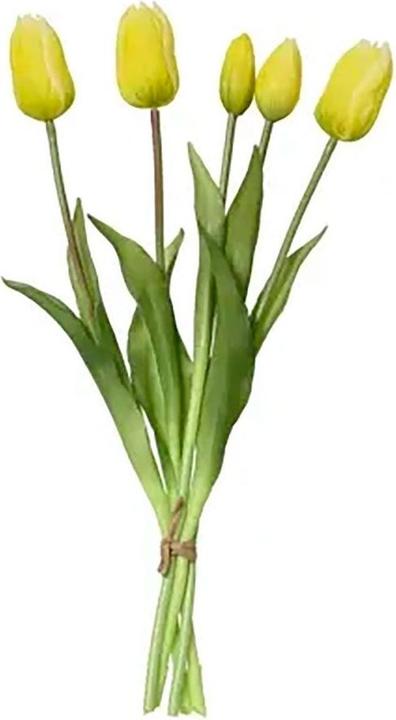 Everlands White tulips bouquet made of polypropylene, 15 x 15 x 40 cm (40 cm)