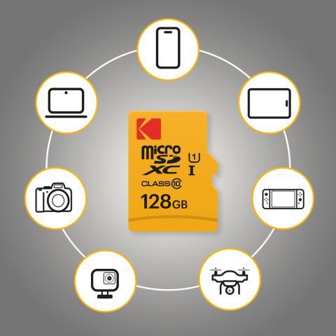 Image du produit Kodak microSDHC 32GB (32 Go, microSDHC, U1, UHS-I)