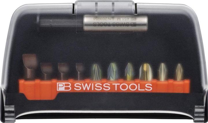 Actual product image PB Swiss Tools Precision BitCase (SL 2, PH2, PH3, PZ2, PZ3, SL3, SL4, SL5, PH1, PZ1)