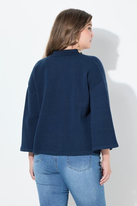 Produktbild Miamoda Strickjacke, Cape-Form, weite 3/4-Glockenärmel (58)