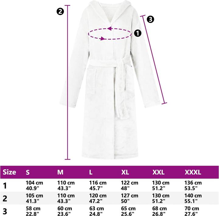 Produktbild vidaXL Bademantel Hoodie (3XL)