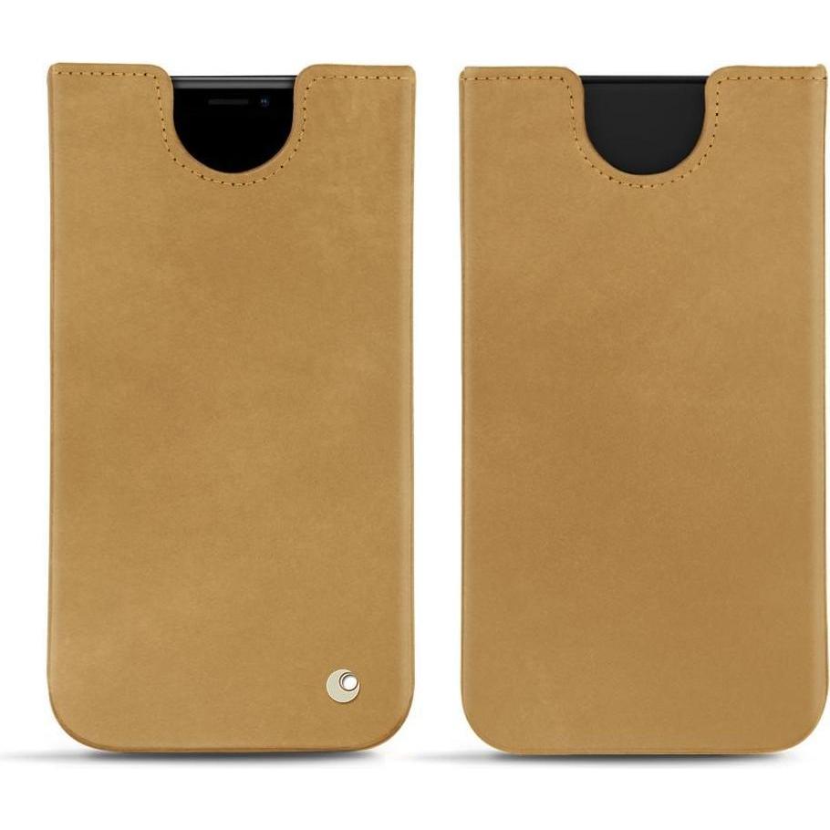 Noreve Lederschutzhülle (Apple iPhone XR), Smartphone Hülle, Braun