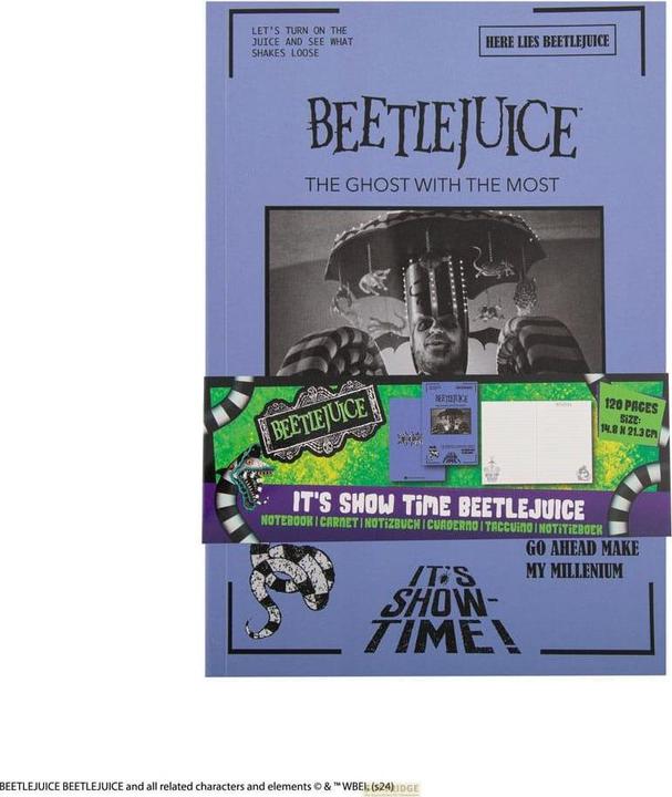 Image du produit Cinereplicas Beetlejuice Carnet de notes It's Show Time (Blanc, Couverture souple)