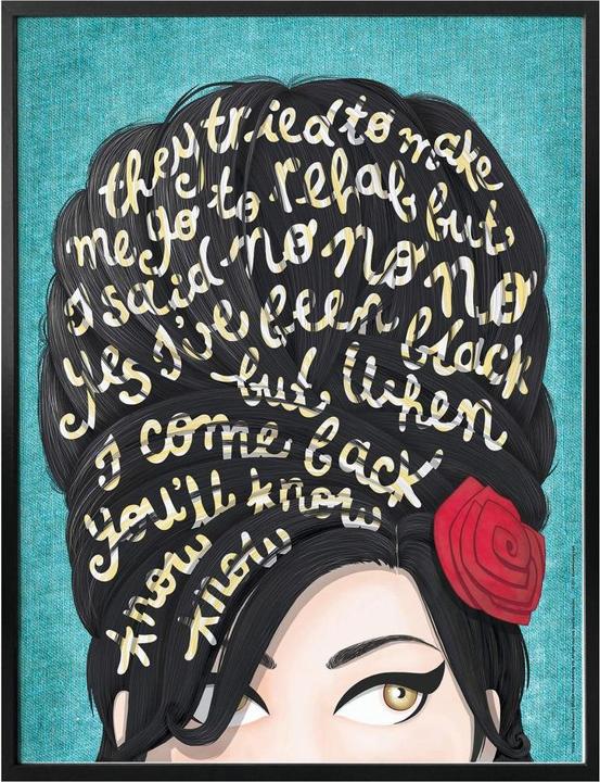 Image du produit Trenddeko Tohmé - Amy Winehouse : Réadaptation (80 x 100 cm)
