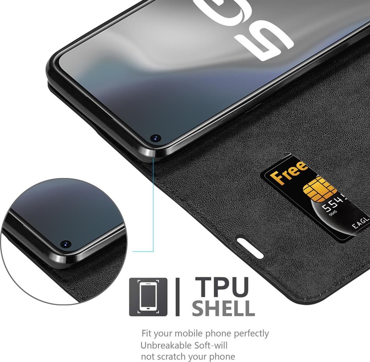 Actual product image Cadorabo Book Invisible Magnet Cover (Vivo Y70)
