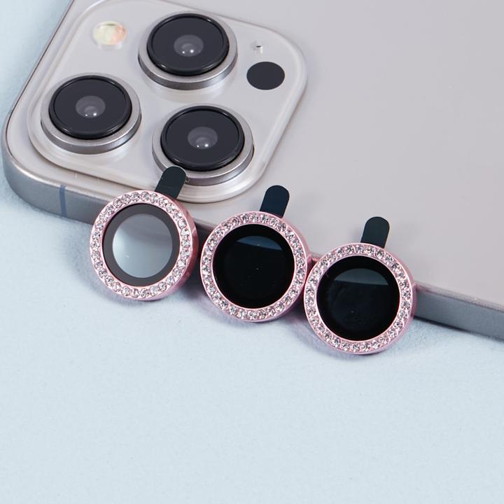 Image du produit Ueli Express Verre blindé scintillant pour appareil photo Protection de la lentille (1 pcs, Apple iPhone 15 Pro, Apple iPhone 15 Pro Max)