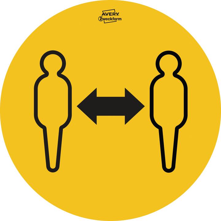 Actual product image Avery Notice labels set Ø 200 mm, 10 sheets