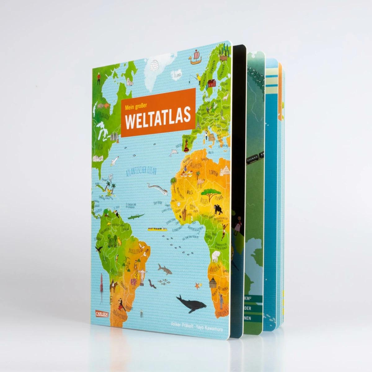 Thumbnail - Mein grosser Weltatlas, Kinderbücher von Yayo Kawamura, Volker Präkelt