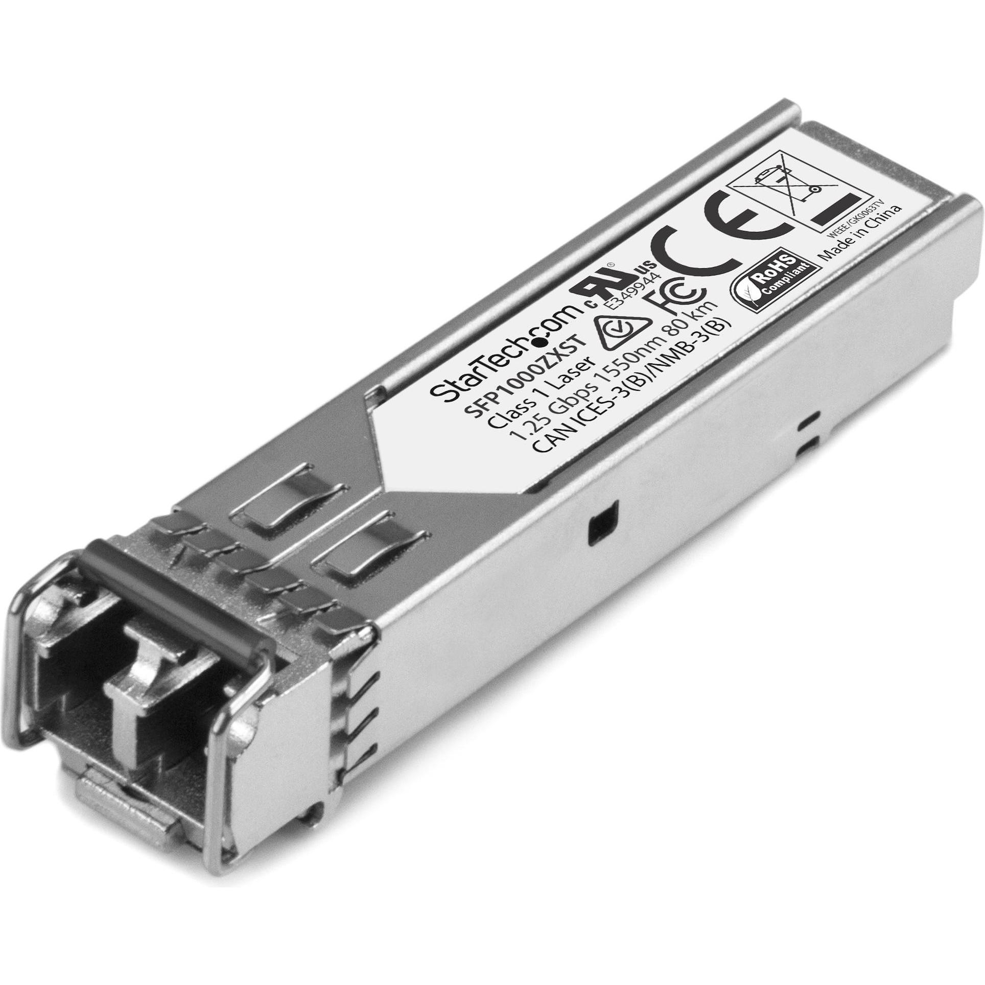 StarTech MSA Compliant SFP Transceiver Module - 1, Transceiver, Silber
