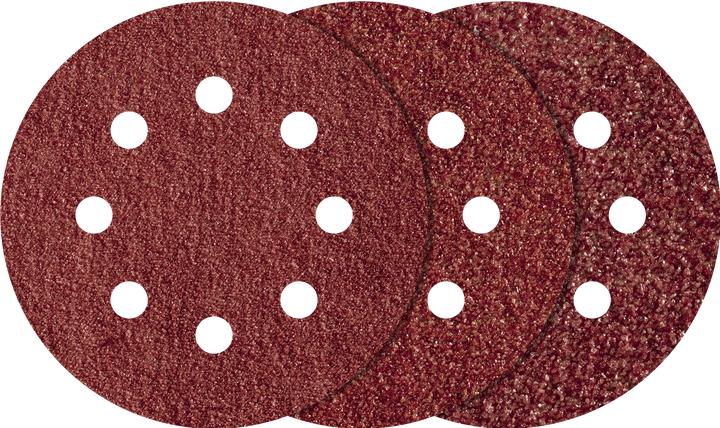Produktbild wolfcraft 1 Haft-Schleifsch.-Set 25-tlg. Exz. ø115 (120, 240, 80)