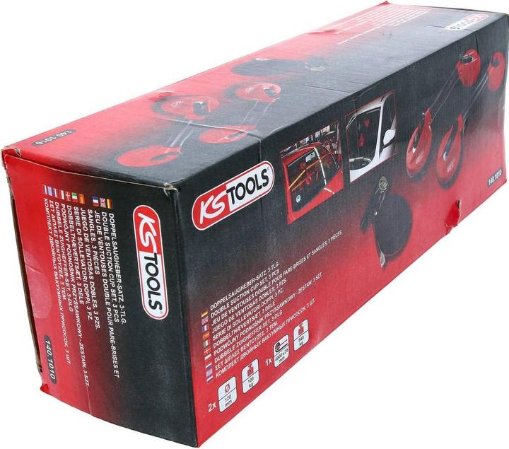 Actual product image KS Tools Double suction jack set, 3 pcs. (80 kg)