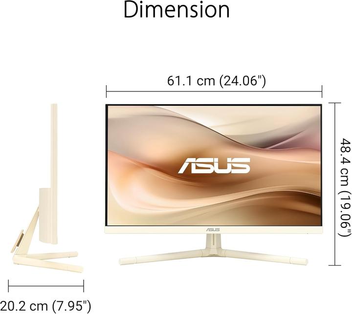 Productafbeelding ASUS Eye Care VU249CFE-M 60,45cm (16:9) FHD HDMI (1920 x 1080 Pixels, 23.80")