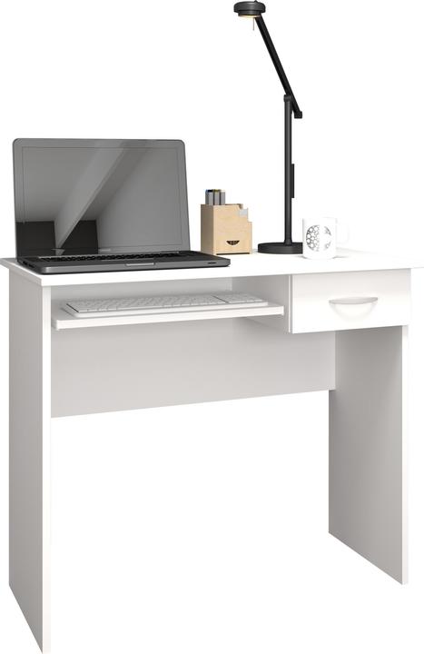 Produktbild VCM Holz Schreibtisch Computertisch Tastaturauszug Schublade Bürotisch Arusa L (85 x 50 cm)