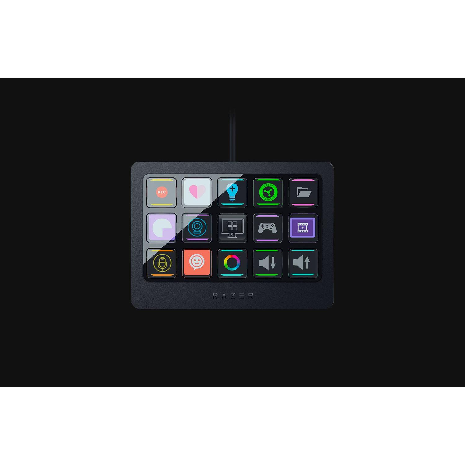 Razer Stream Controller X, Streaming Deck, Schwarz