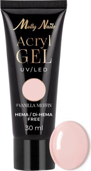 Molly Nails Poly Gel / Acryl Gel - Vanilla Muffin (Unghie artificiali)