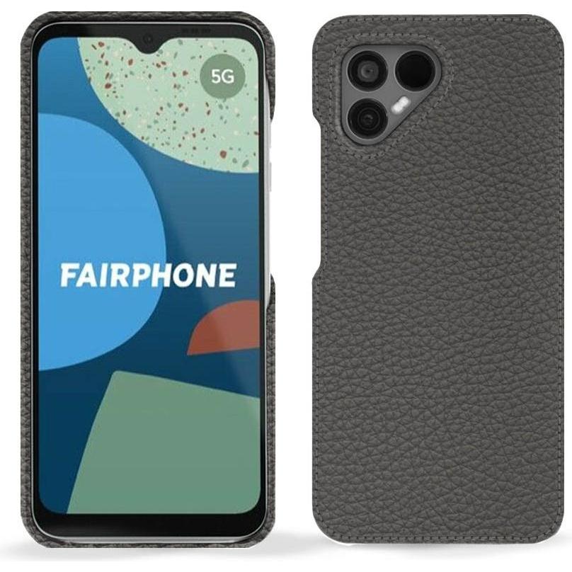 Noreve Lederschutzhülle (Fairphone 4), Smartphone Hülle, Grau