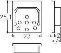 Actual product image Brumberg End piece