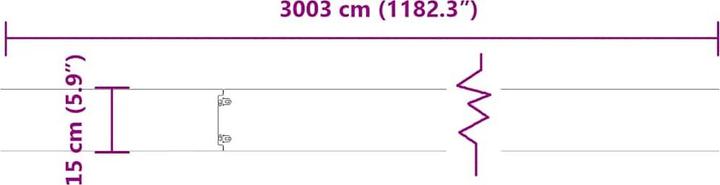 Produktbild vidaXL Rasenkante (103 cm)