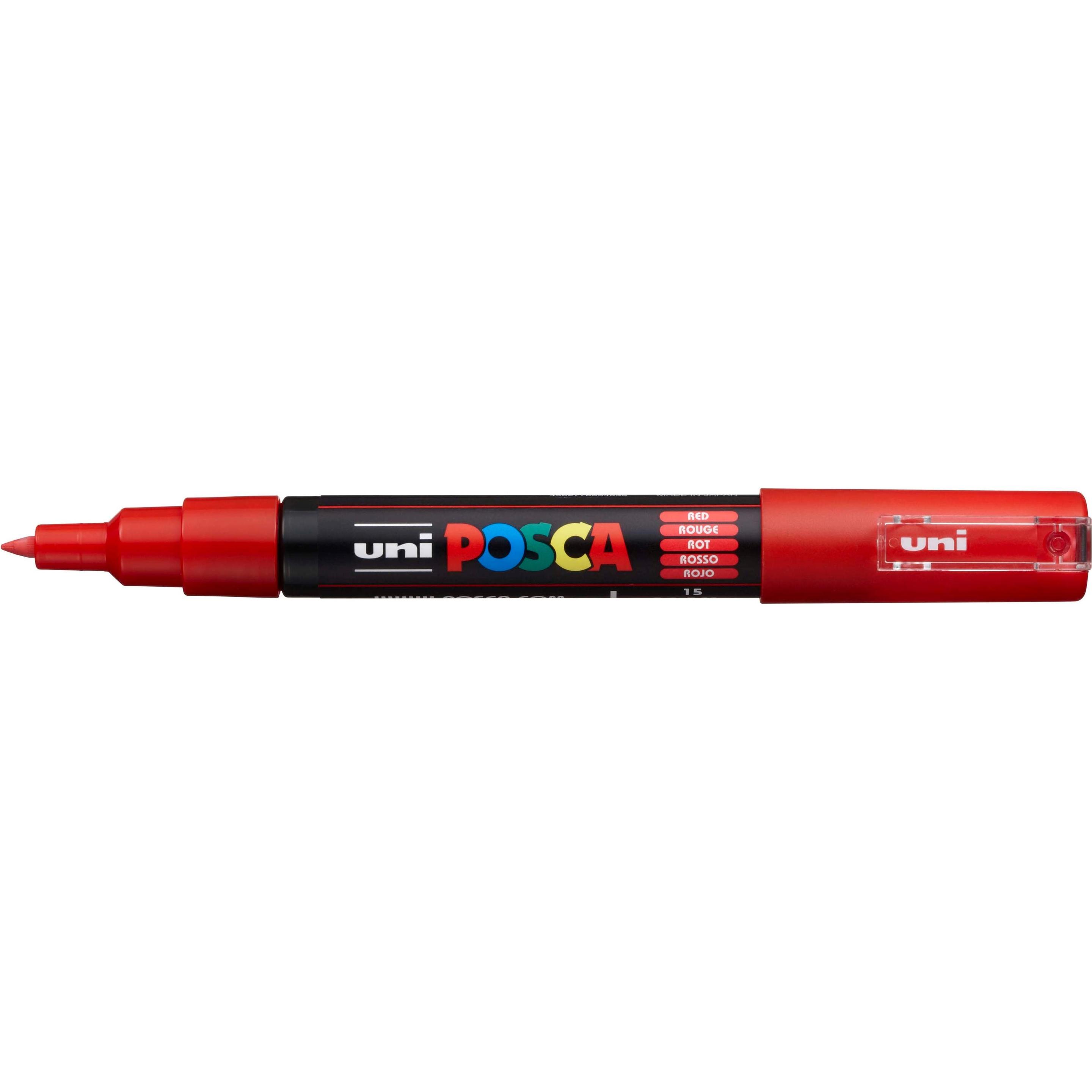 6x Posca, Marker, Marker PC-1M Rundspitze (Rot, 0.70 mm, 1 x)