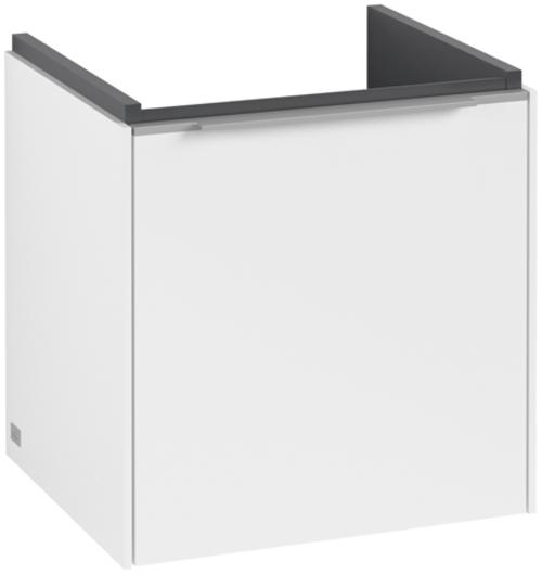 Griff: Aluminium glänzend, Front/Korpus: Pure White