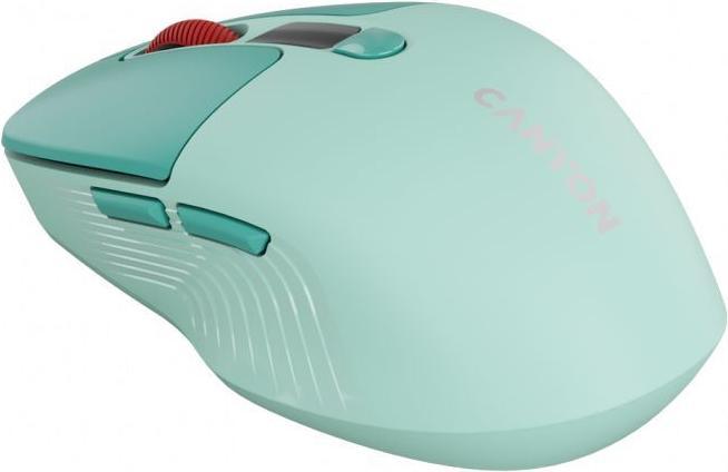 Actual product image Canyon Computer mouse mouse MW-26 LCD Silent Dual Mode Wireless Green (Wireless)