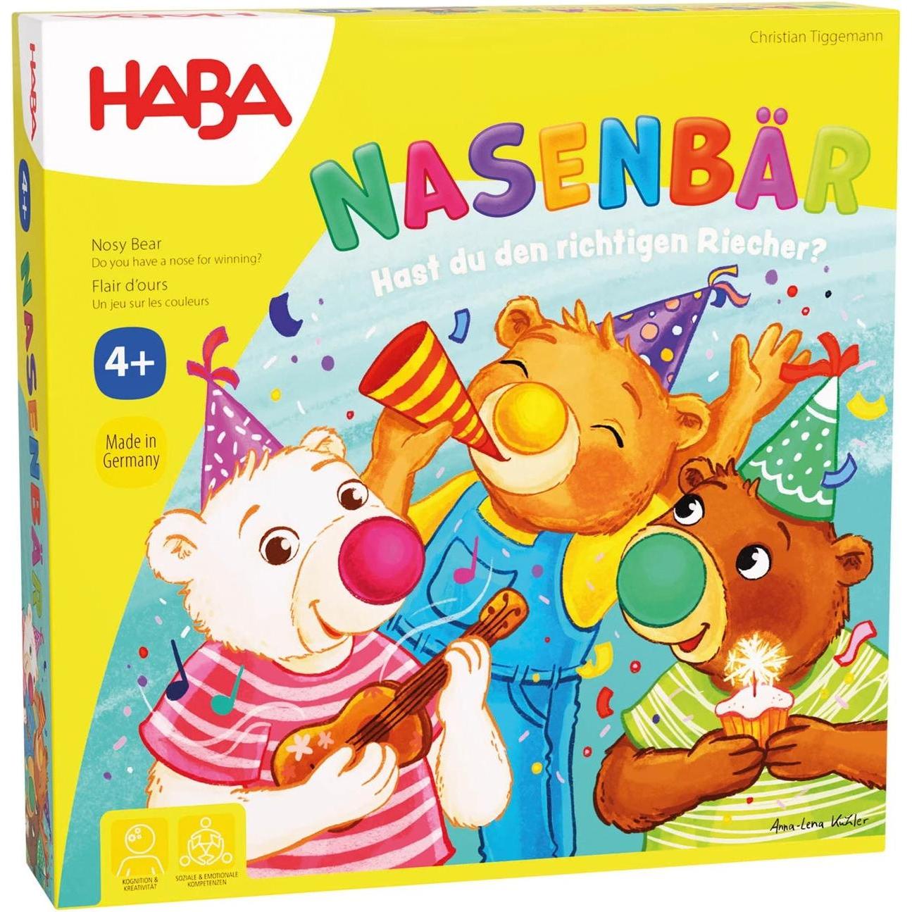Haba Nasenbär (Italienisch, Französisch, Deutsch, Englisch)