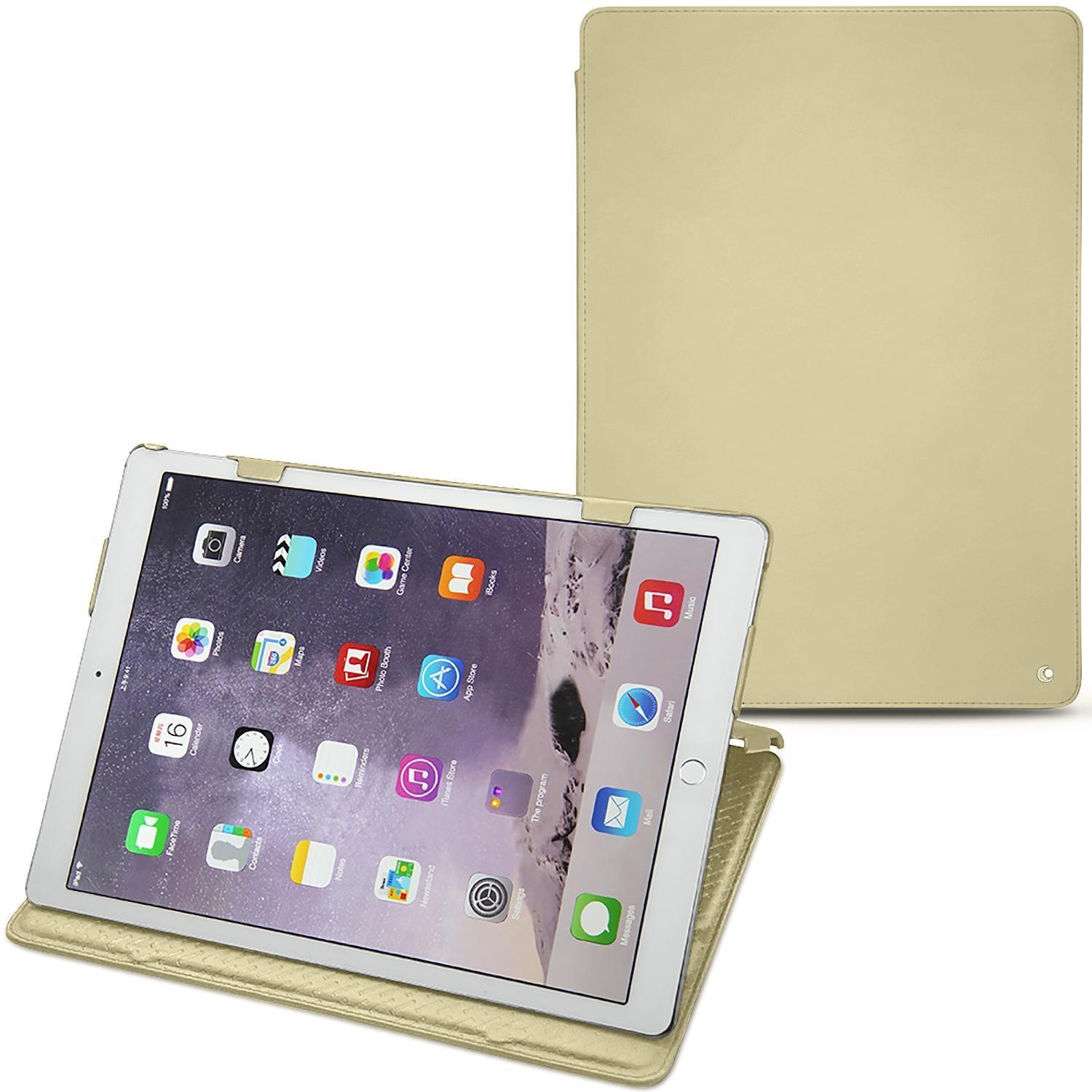 Noreve Lederschutzhülle horizontal (iPad Pro 12"), Tablet Hülle, Beige