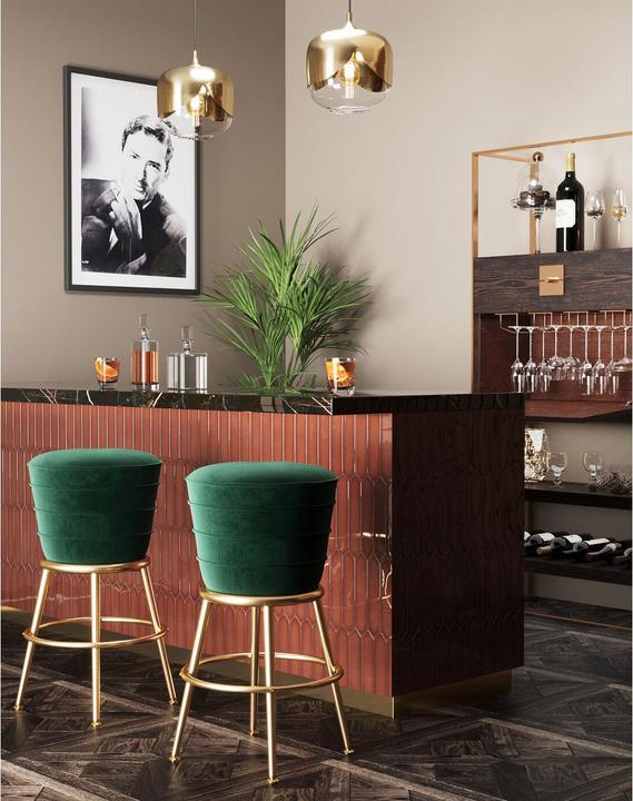 Image du produit Kare Design Tabouret de bar Treviso vert